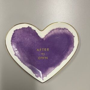Kate Spade ♠️ Lenox Posy Court Purple Heart Dish